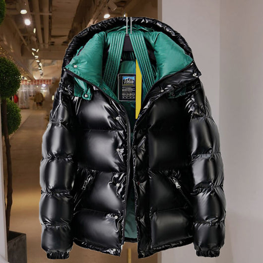 Chaqueta Acolchada Brillante para Parejas - Corta y Versátil - Image 12