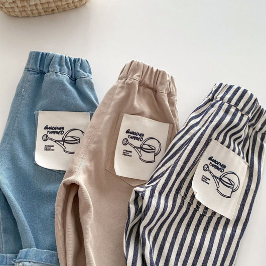 Pantalones Casuales para Niño con Estampado de Rayas Estilo Japonés - Image 4