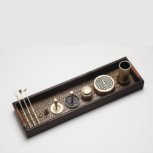 Set Completo de Quemador de Incienso Agarwood con Herramientas de Cobre y Caja de Regalo - Image 2