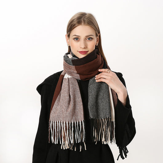 Bufanda Cashmere Cuadros para Mujer - Elegancia y Calidez - Image 21