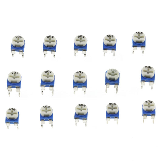 Set de Resistores Ajustables Azul y Blanco 6mm en Caja Clasificadora - Image 8