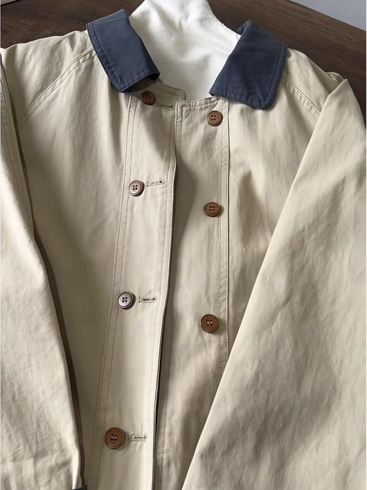 Gabardina Clásica Midi para Mujer - Versátil y Elegante - Image 9