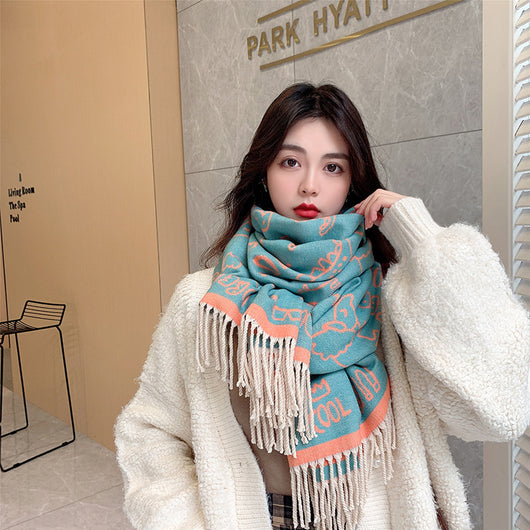 Pashmina Estampada de Protección Solar para Otoño e Invierno - Image 26