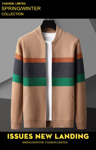 Cardigan Tejido para Hombre - Abrigo Versátil Primavera y Otoño - Image 13