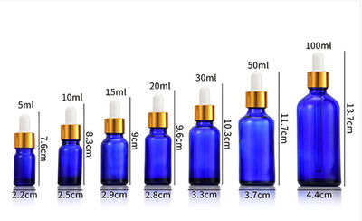Botella Gotero de Vidrio Ámbar Protección Solar para Cosméticos - Image 6