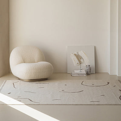 Tapete Grueso para Dormitorio Coreano - Alfombra Acogedora para Mesita de Noche - Image 5