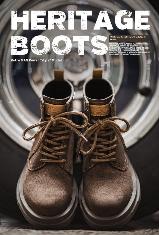 Botas Martin Retro Plataforma Gamuza Hombre - Estilo Casual Urbano - Image 13