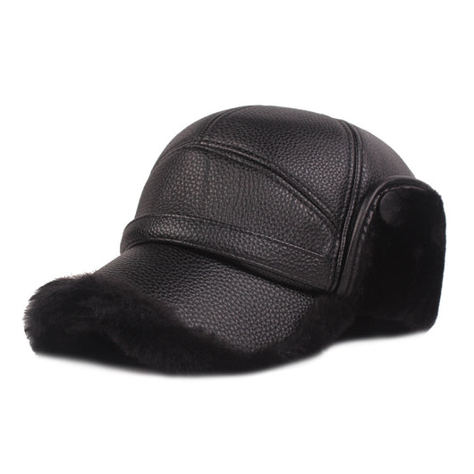 Gorro de Cuero Grueso para Invierno con Protección de Orejas - Image 6