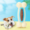 Juguete Educativo Dental para Perros - Hueso Masticable 2 en 1