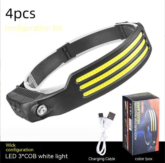 Linterna Frontal LED Recargable USB - Luz Potente con Sensor Automático - Image 9