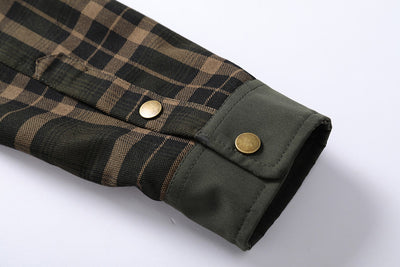 Chaqueta Camisa Casual a Cuadros para Hombre - Image 15