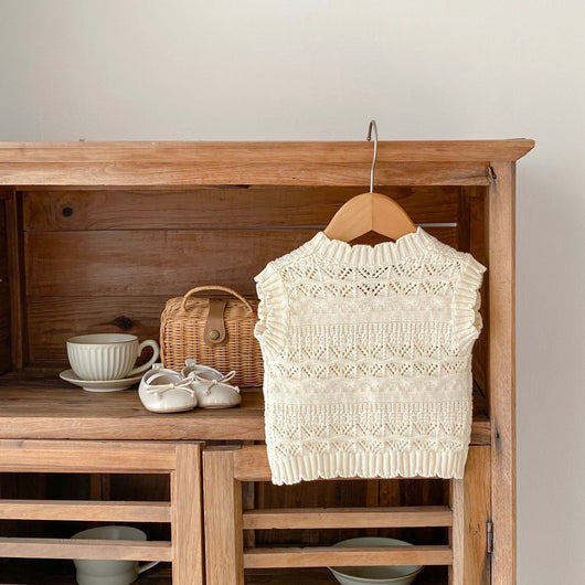 Chaleco Cardigan Tejido V-Neck para Bebés Otoño - Suéter de Punto Crochet Unisex - Image 15