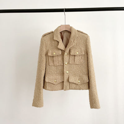 Blazer de Tweed Lana para Mujer - Estilo Casual Sofisticado - Image 8