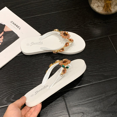 Sandalias de Playa Verano con Diamantes - Chanclas Elegantes de Alto Grado - Image 4