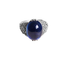 Natural Lapis Lazuli Men's Sterling Plateado 925 European And American Fashion Personality Ring Azul 7