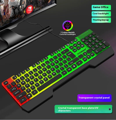 Teclado Iluminado con Cable para Computadora de Escritorio y Portátil - Image 18