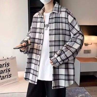 Camisa de Cuadros Manga Larga para Hombre - Estilo Versátil - Image 5