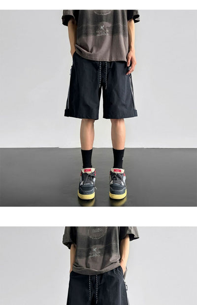 Pantalones Cortos Cargo Impermeables Hombre Ajuste Relajado - Image 24