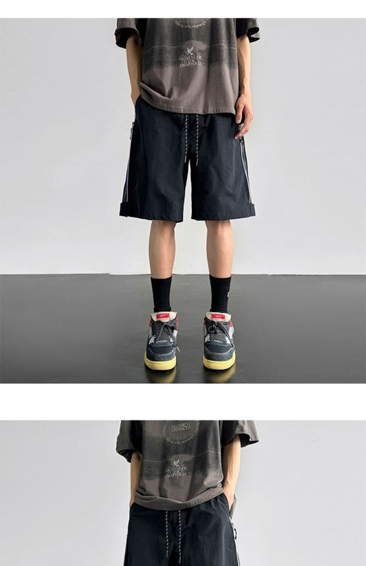 Pantalones Cortos Cargo Impermeables Hombre Ajuste Relajado - Image 24