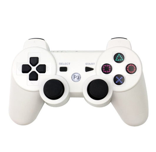 Black wireless game controller for PS3 and PC with a classic button layout and two analog sticks. - Image 4