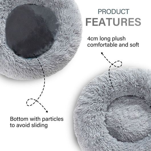 Cama Donut para Perros - Cómoda Felpa Suave Lavable - Image 77