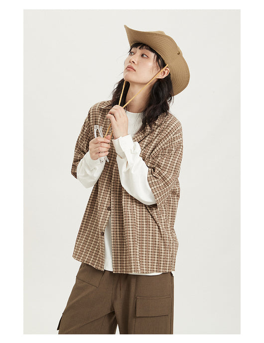 Camisa Retro Japonesa Suelta Estilo Universitario - Image 12