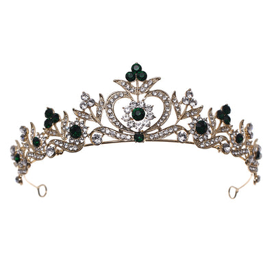Corona de Novia Estilo Barroco con Perlas y Pedrería de Aleación - Image 17