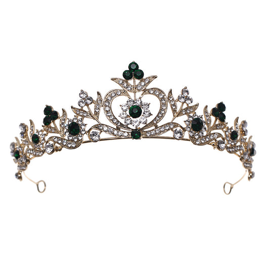 Corona de Novia Estilo Barroco con Perlas y Pedrería de Aleación - Image 17