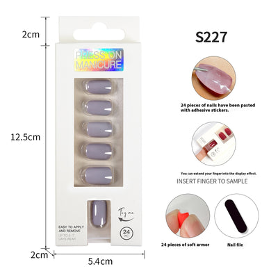 Uñas Postizas Adhesivas Removibles - Set de 24 Piezas - Image 15