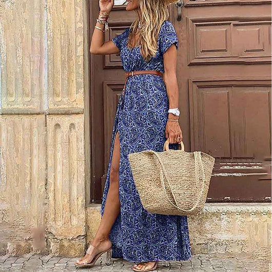 Vestido Floral con Escote en V Simiya - Image 11