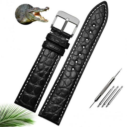 Correa de Reloj de Piel de Cocodrilo para Hombre y Mujer - Compatible con Mérdo - Image 5