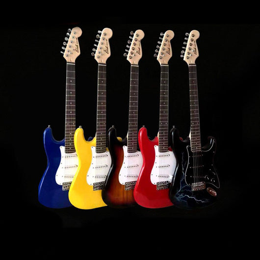 Guitarra Eléctrica Estilo ST Lightning Multicolor para Principiantes