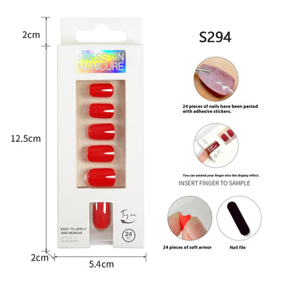 Uñas Postizas Adhesivas Removibles - Set de 24 Piezas - Image 19