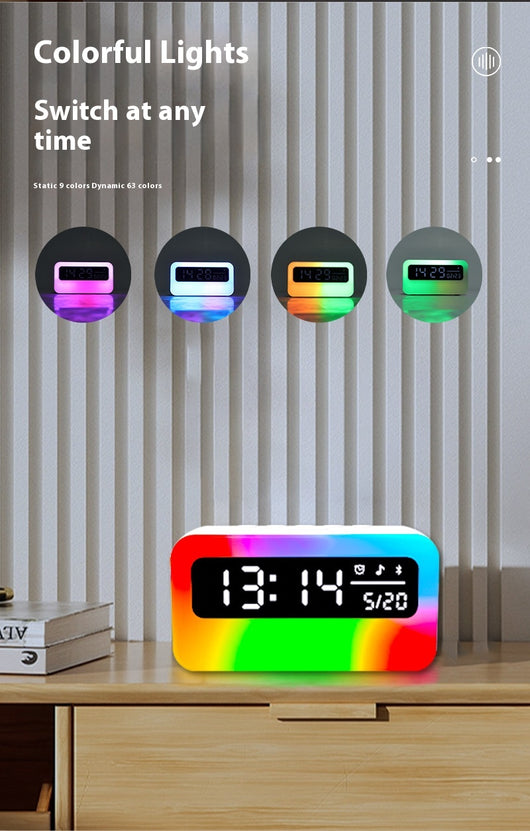 Reloj Despertador Bluetooth con Sonidos Relajantes y Altavoz Multifunción - Image 6