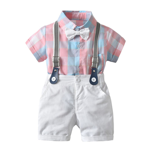 Conjunto Elegante para Niño con Camisa y Pantalón Corto - Image 2