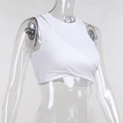 Conjunto de Dos Piezas Asimétrico con Top Fruncido para Verano - Image 13