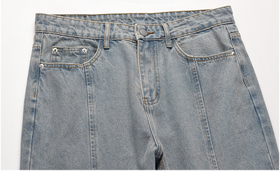 Jeans Rectos Holgados Estilo Retro para Hombre - Image 12