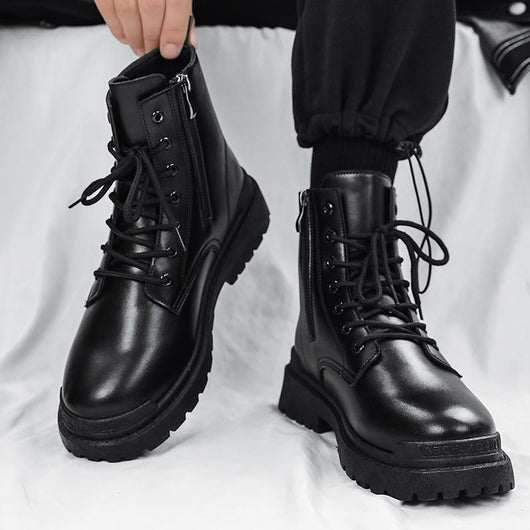 Botas de Cuero British Caña Media para Hombre - Estilo Tide