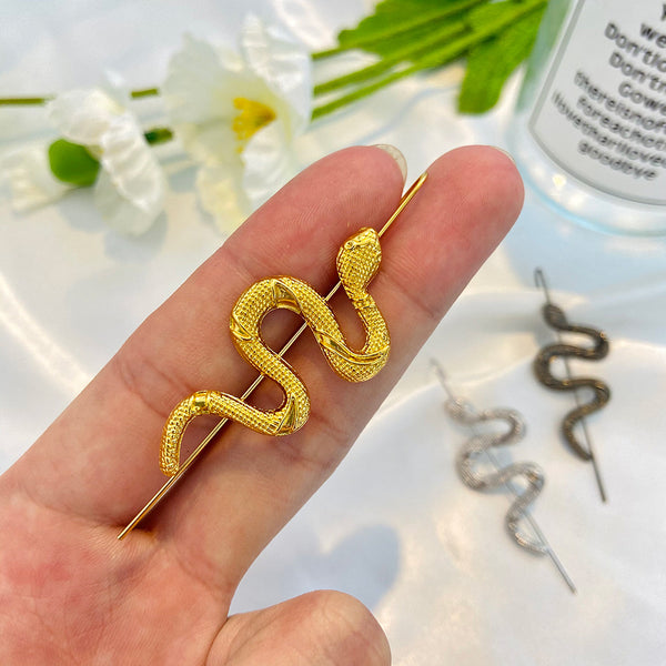 Aretes de Serpiente Simulada - Accesorios de Moda con Personalidad