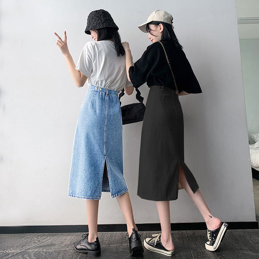 Falda Denim Midi para Primavera y Verano - Image 12