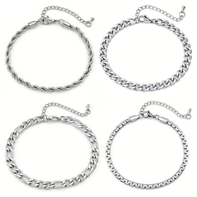 Pulsera de Acero Titanio Minimalista para Hombre - Diseño Retro Artístico - Image 2