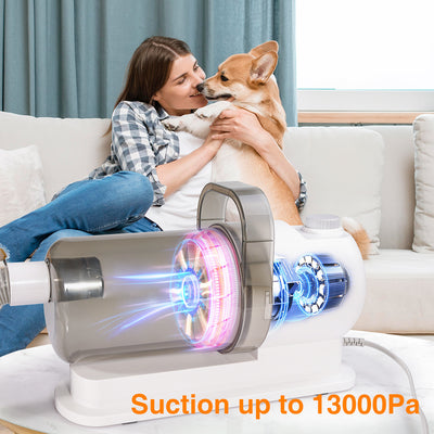 Máquina de Aseo Mascotas 3 en 1 con Succión y Tijeras - Sistema de Recolección de Polvo - Image 10