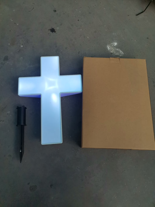 Cruz Luminosa Solar para Nichos - Luz Eterna para Tus Seres Queridos - Image 7