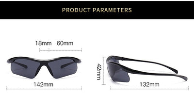 Blue frame sunglasses with blue mirrored lenses, ideal for outdoor sports and fashion wear. - Image 17