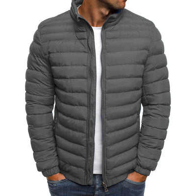 Abrigo Acolchado Impermeable para Hombre - Chaqueta Térmica de Algodón con Bolsillos - Image 7