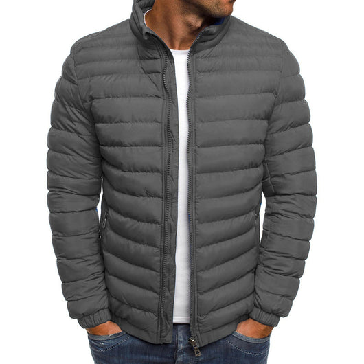 Abrigo Acolchado Impermeable para Hombre - Chaqueta Térmica de Algodón con Bolsillos - Image 7
