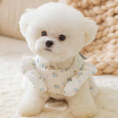 Vestido Abrigado para Perros Pequeños con Forro de Franela y Decoración de Moño - Image 19