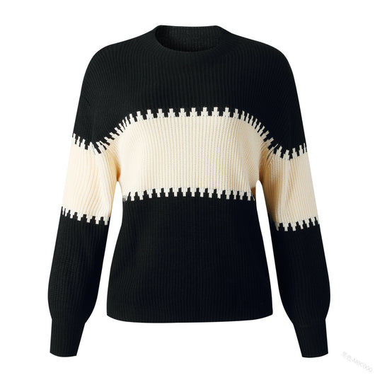 Blusa de Punto a Rayas con Mangas Farol - Estilo Moderno para Mujer - Image 12