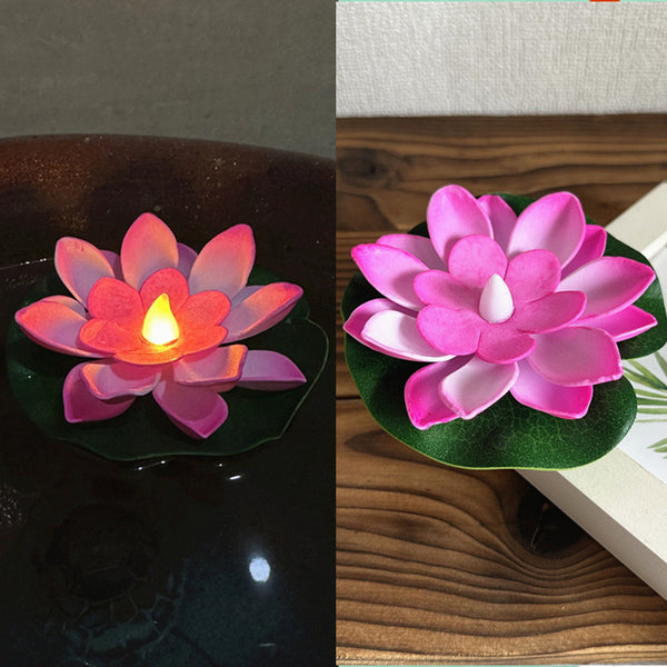 Lámpara Nocturna LED Flotante con Loto Acuático e Inducción por Movimiento - Image 5