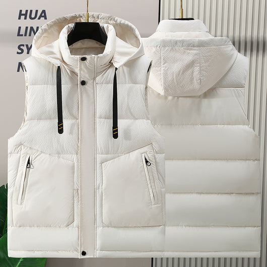 Chaleco de Invierno para Hombre con Capucha Desmontable - Image 4